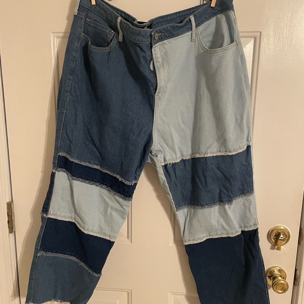 Hollister patchwork jeans